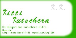 kitti kutschera business card